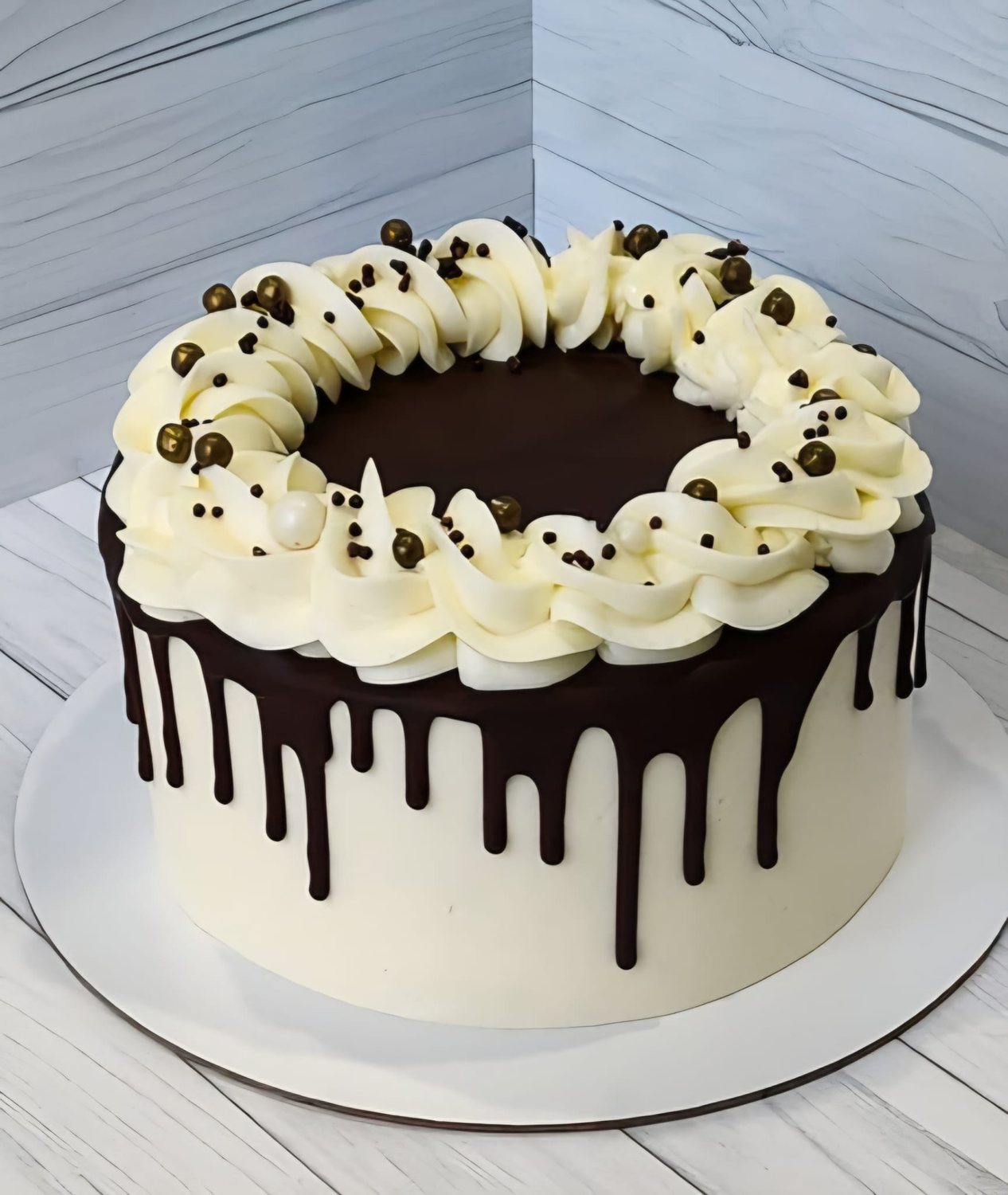 Layer cake chocolat avec coulant